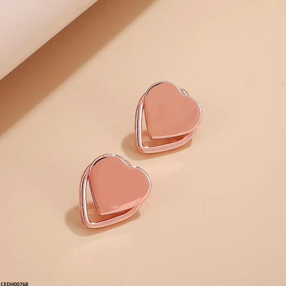 CEDH00768  QWN Heart Drop Earrings - CEDH