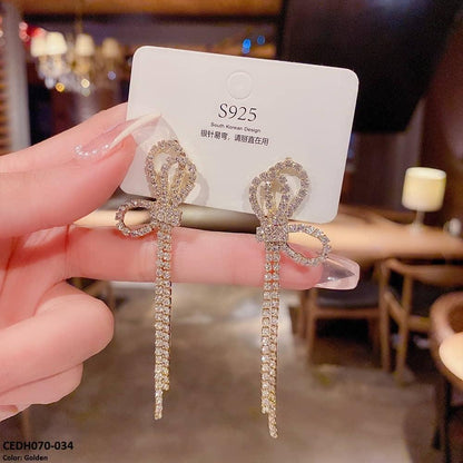 CEDH070 DDJ Tassel Drop Earrings Pair