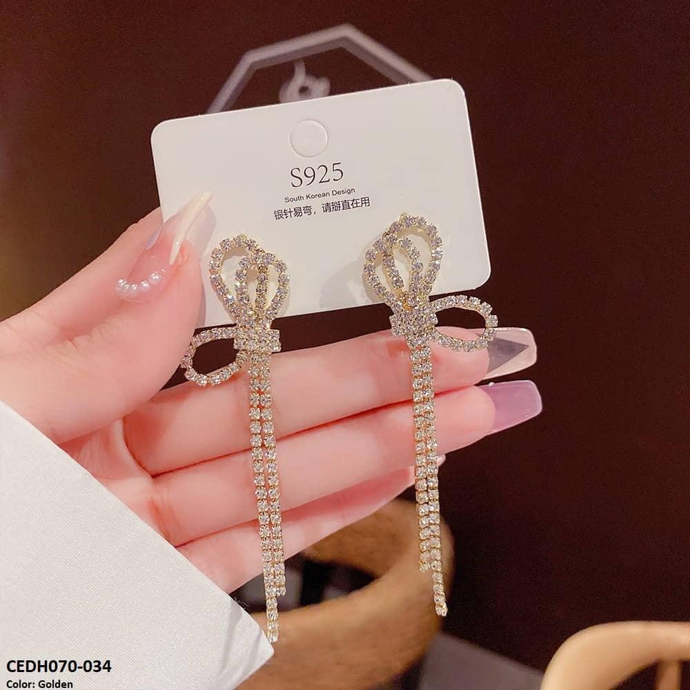 CEDH070 DDJ Tassel Drop Earrings Pair