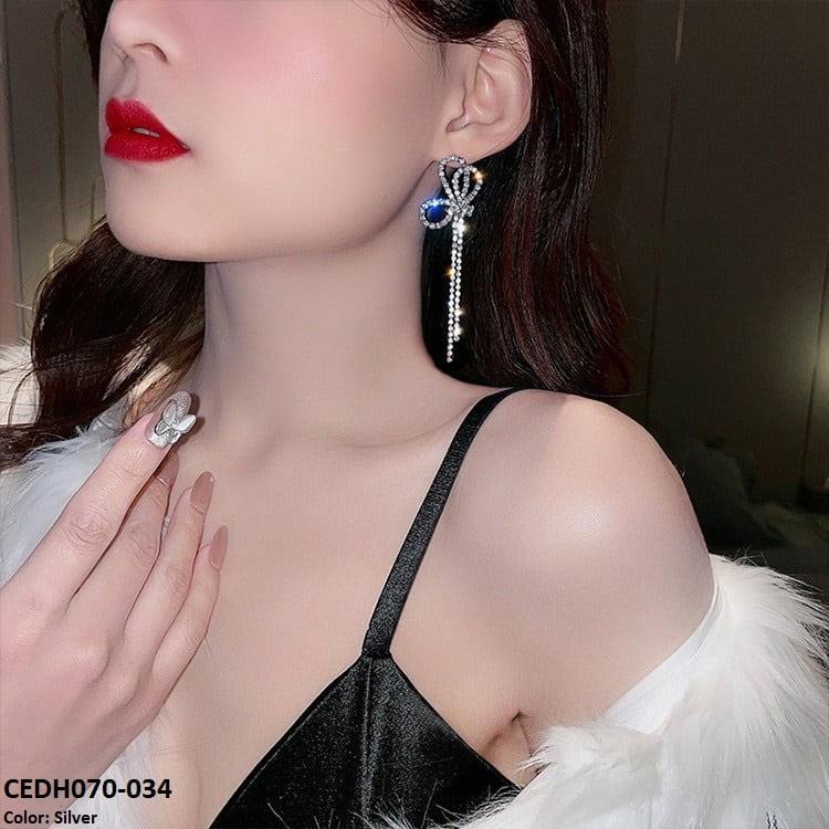 CEDH070 DDJ Tassel Drop Earrings Pair