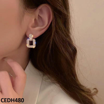CEDH480 ZHL Square Drop Earrings
