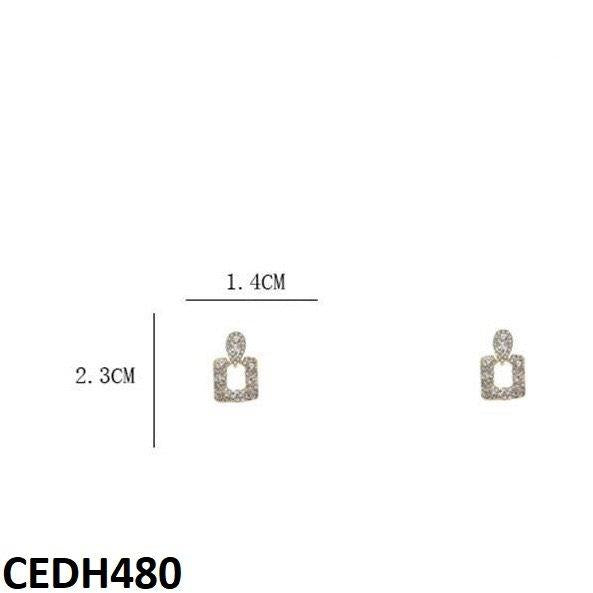 CEDH480 ZHL Square Drop Earrings