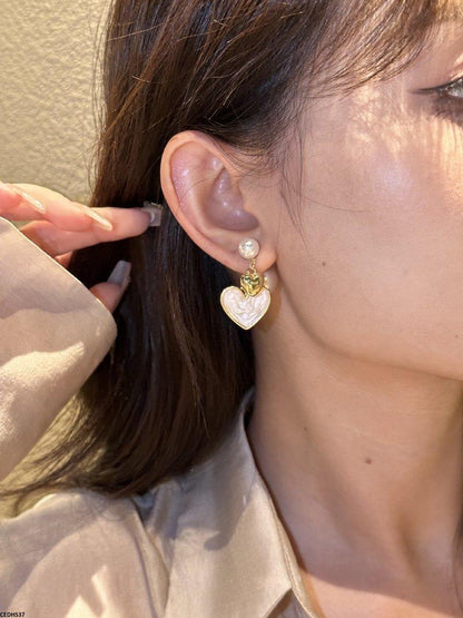 CEDH537 YHC Heart Drop Earrings