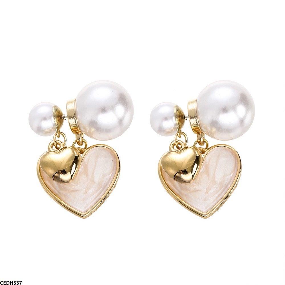 CEDH537 YHC Heart Drop Earrings