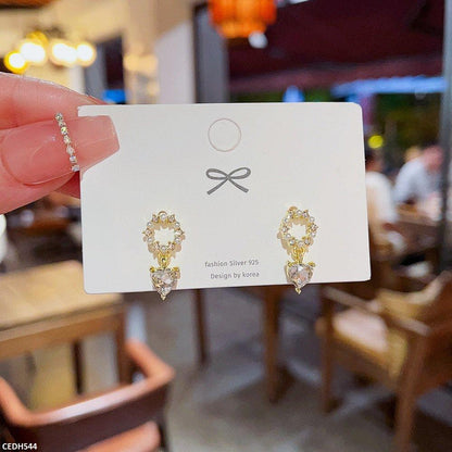 CEDH544 DDJ Heart Drop Earrings