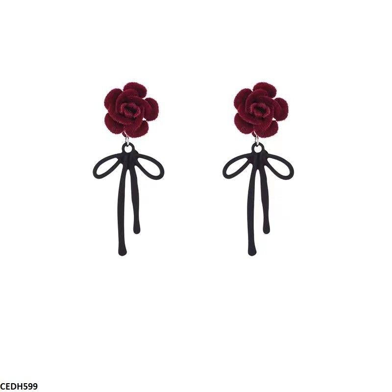 CEDH599-ZHL CEDH599 ZHL Flower/Bow Drop Earrings