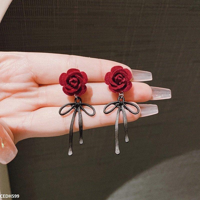 CEDH599-ZHL CEDH599 ZHL Flower/Bow Drop Earrings