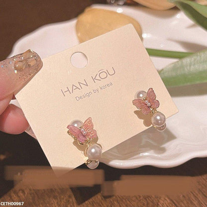 CETH00967 HJF Butterfly Pearl Tops - CETH