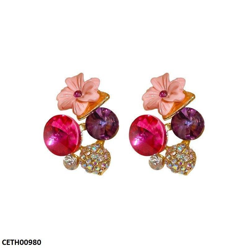 CETH00980 LSH Flower Round Tops Pair - CETH