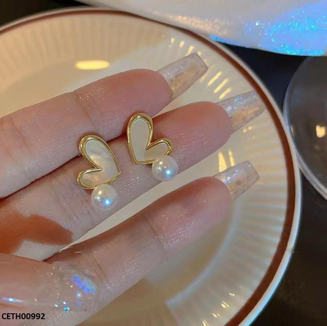 CETH00992 YHC Heart/Pearl Tops Pair - CETH