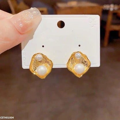CETH01004 ZHL Large Pearl Stud Tops Pair - CETH