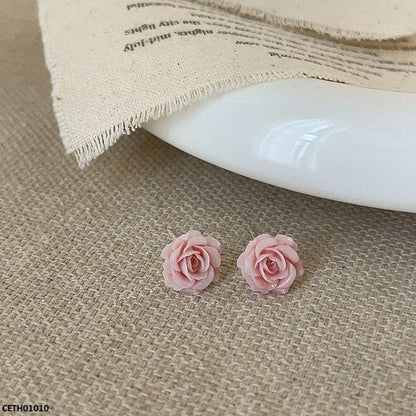 CETH01010 HJF Flower Stud Tops Pair - CETH