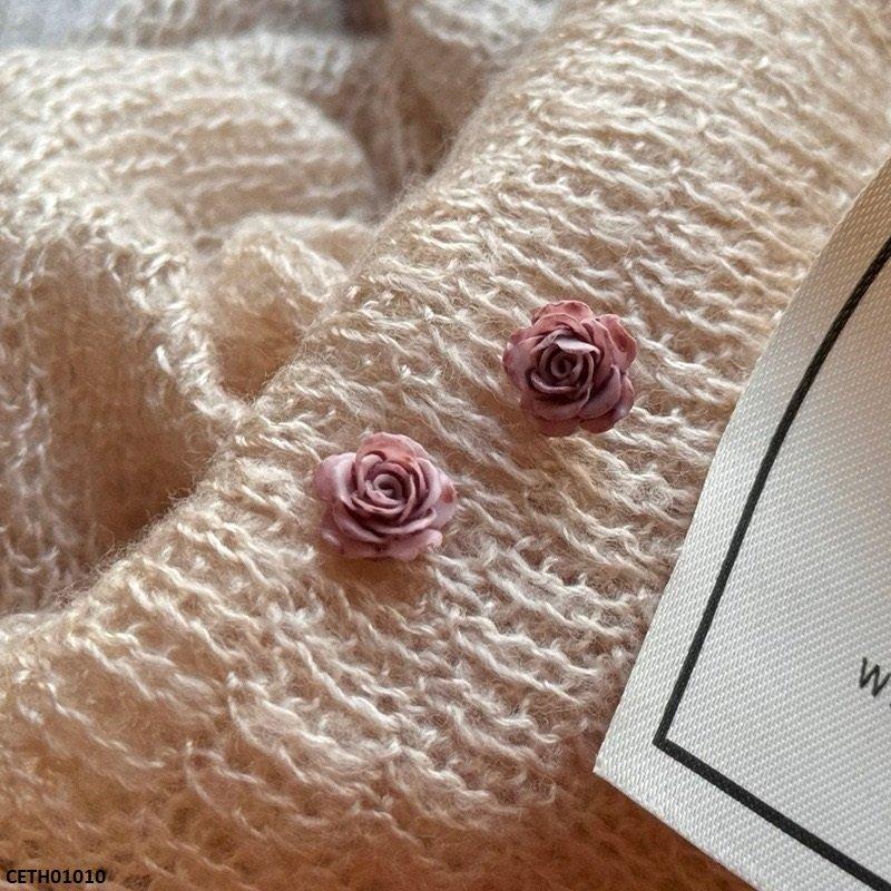 CETH01010 HJF Flower Stud Tops Pair - CETH