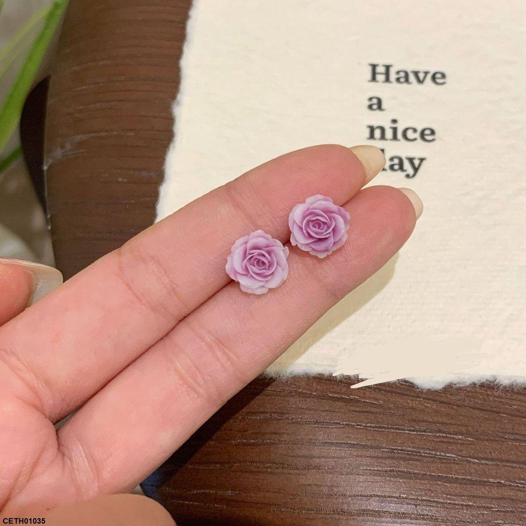 CETH01035 HJF Flower Stud Tops Pair - CETH