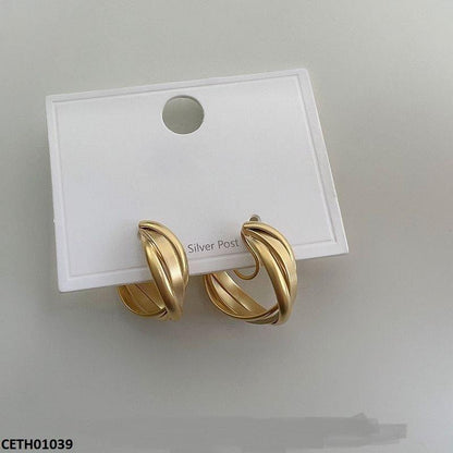 CETH01039 LSH Intertwined Stud Tops Pair - CETH