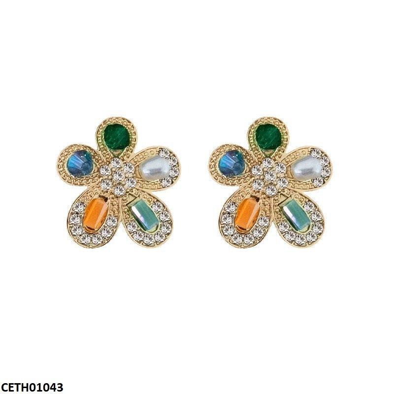 CETH01043 LSH Flower Pearl Tops Pair - CETH