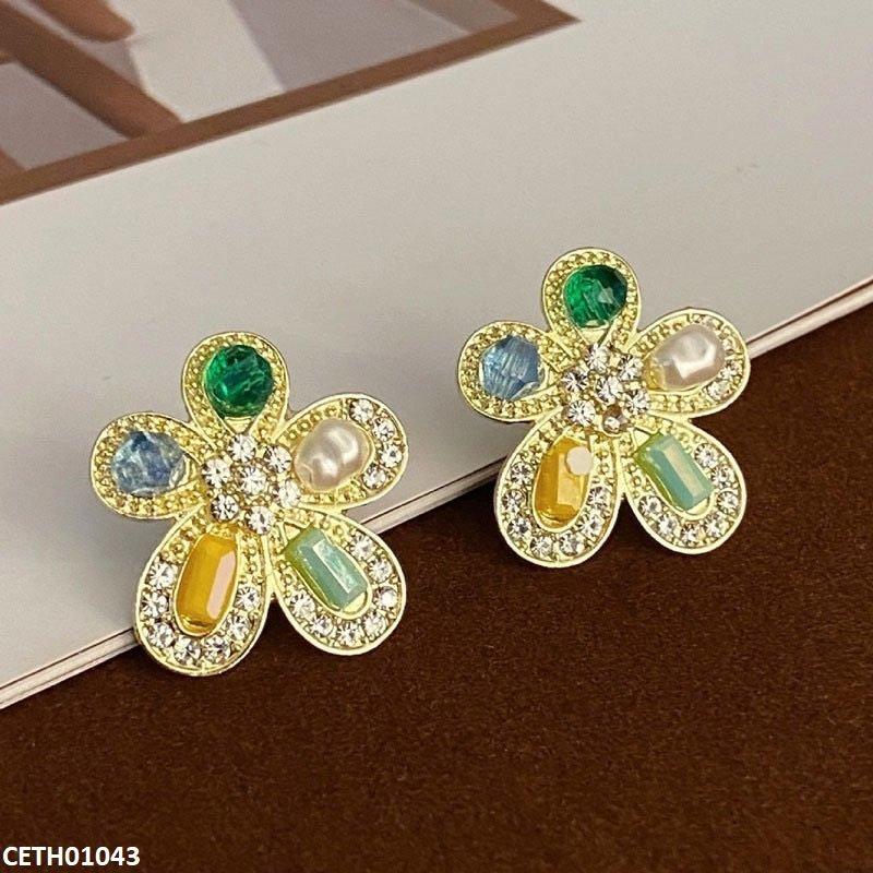 CETH01043 LSH Flower Pearl Tops Pair - CETH