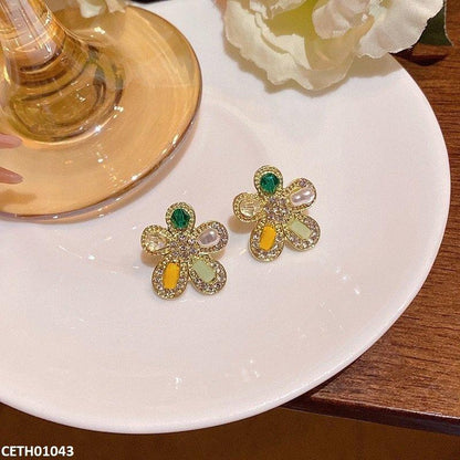 CETH01043 LSH Flower Pearl Tops Pair - CETH