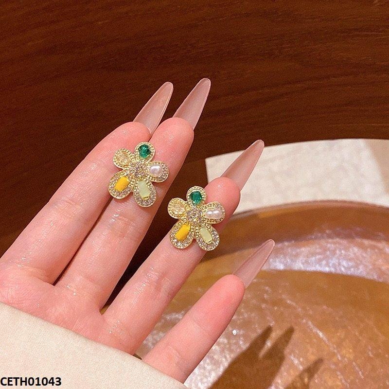 CETH01043 LSH Flower Pearl Tops Pair - CETH