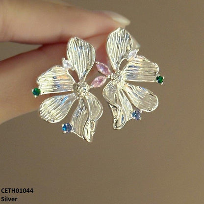 CETH01044 LSH Stylized Flower Tops Pair - CETH