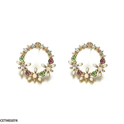 CETH01074 JMN Round Flower Tops Pair - CETH