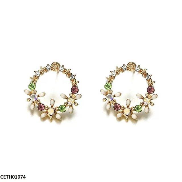 CETH01074 JMN Round Flower Tops Pair - CETH