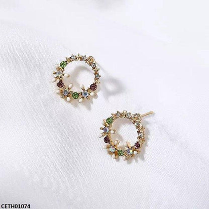 CETH01074 JMN Round Flower Tops Pair - CETH