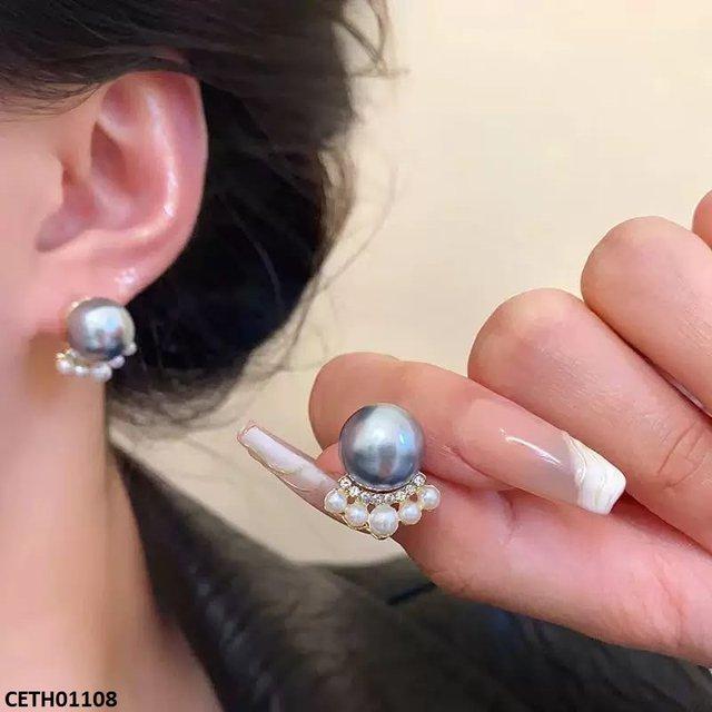 CETH01108 Pearl Round Tops Pair - CETH