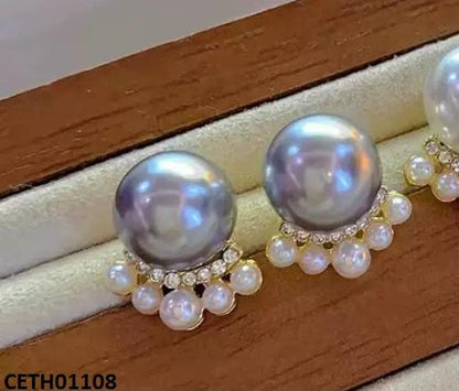 CETH01108 Pearl Round Tops Pair - CETH
