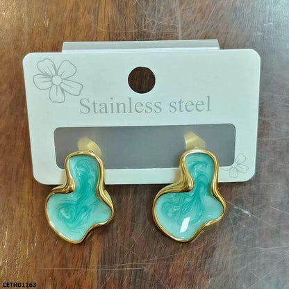 CETH01163  LSH Aqua Marble Tops Pair - CETH