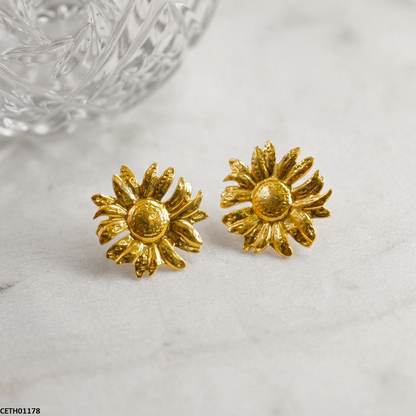 CETH01178 HLN Sunflower Stainless Steel Tops Pair - CETH
