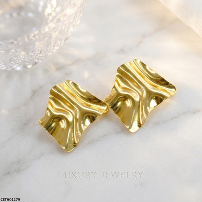 CETH01179 HLN Sculptural Sheet Stainless Steel Tops Pair - CETH