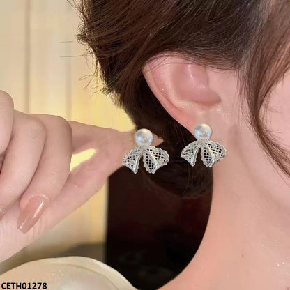 CETH01278 SYB Bow Pearl Tops Pair - CETH
