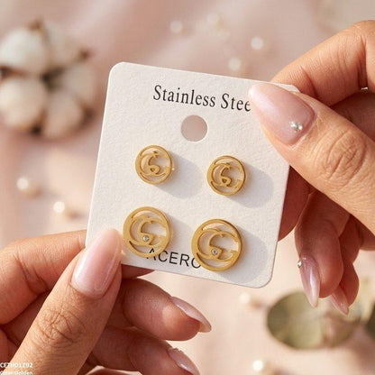 CETH01292 QSJ Round Stainless Steel 2 Pairs Tops - CETH