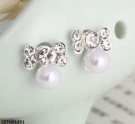 CETH01351 YYZ Round Pearl Tops Pair - CETH