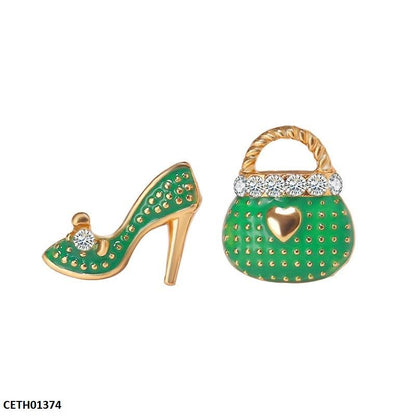 CETH01374 QWN Bag/Shoes Design Tops Pair - CETH