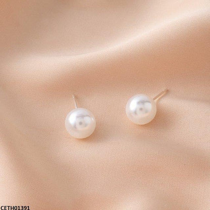 CETH01391 QWN Round Pearl Tops Pair - CETH