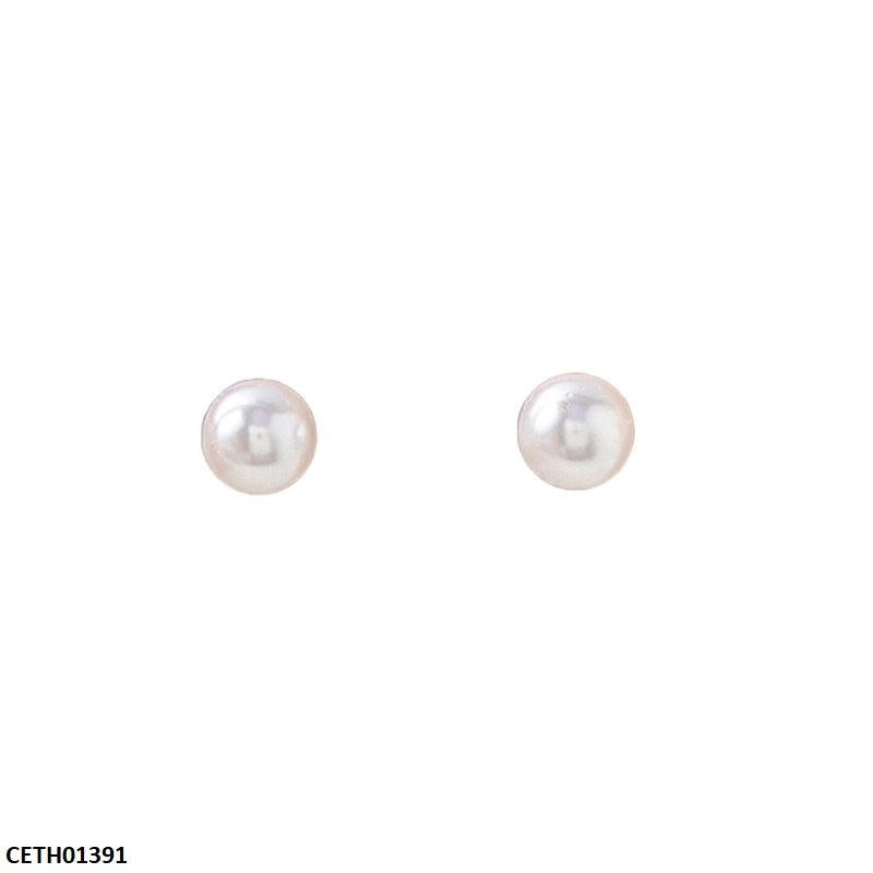 CETH01391 QWN Round Pearl Tops Pair - CETH