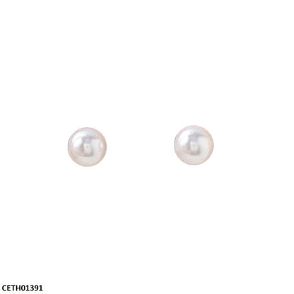 CETH01391 QWN Round Pearl Tops Pair - CETH