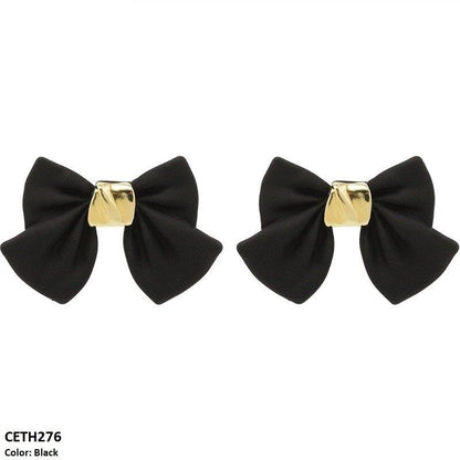 CETH276 YQG Bow Stud Tops Pair