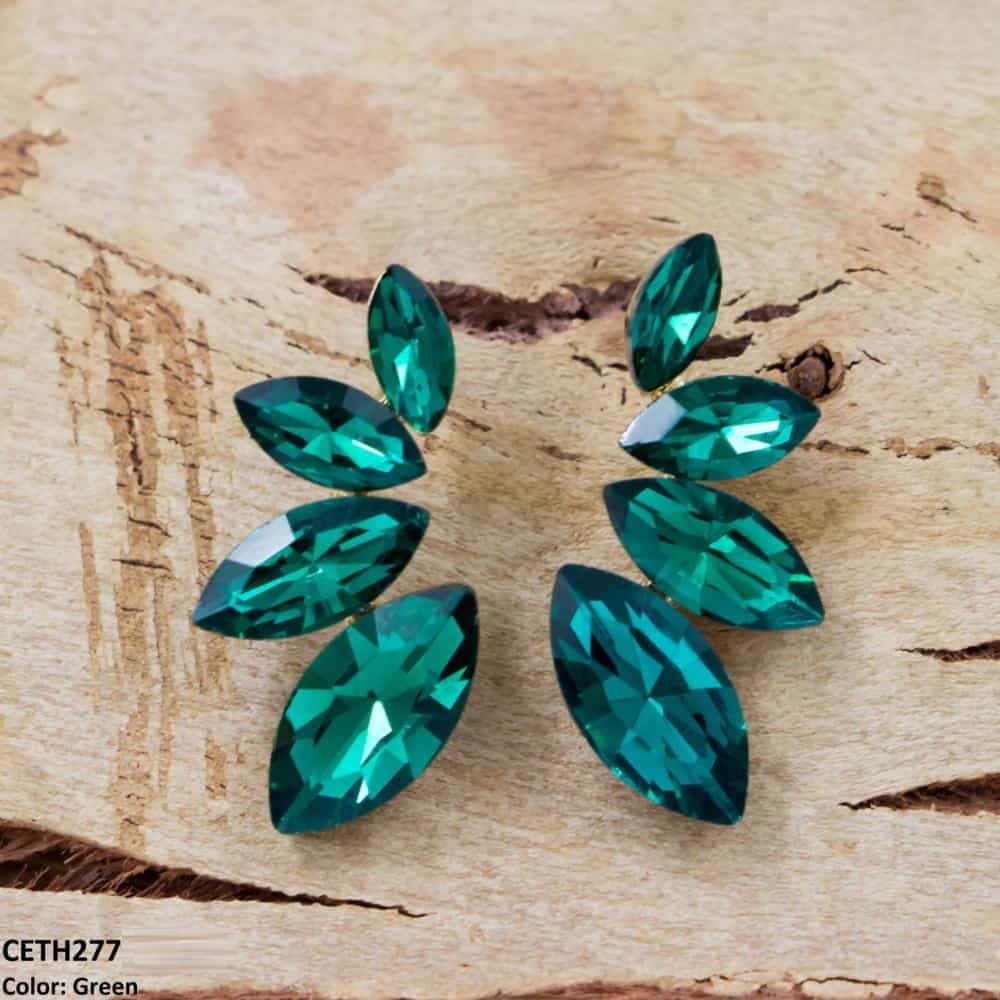 CETH277 ZLX Marquise Stud Tops Pair