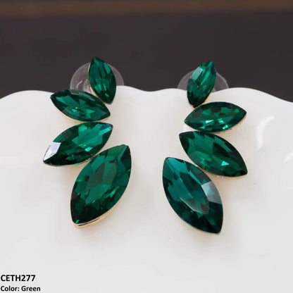 CETH277 ZLX Marquise Stud Tops Pair