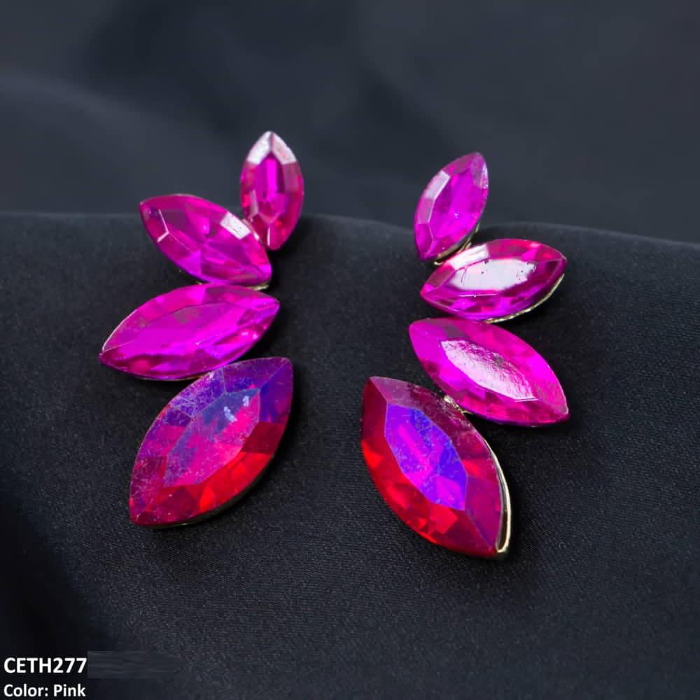 CETH277 ZLX Marquise Stud Tops Pair