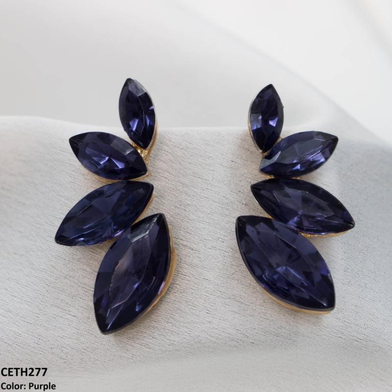 CETH277 ZLX Marquise Stud Tops Pair