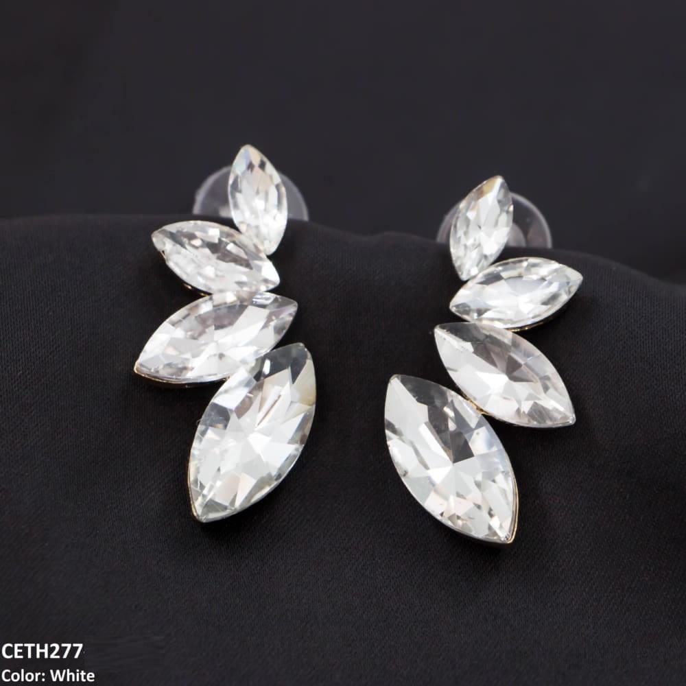 CETH277 ZLX Marquise Stud Tops Pair