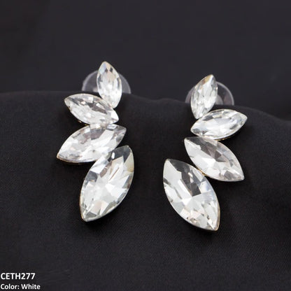 CETH277 ZLX Marquise Stud Tops Pair
