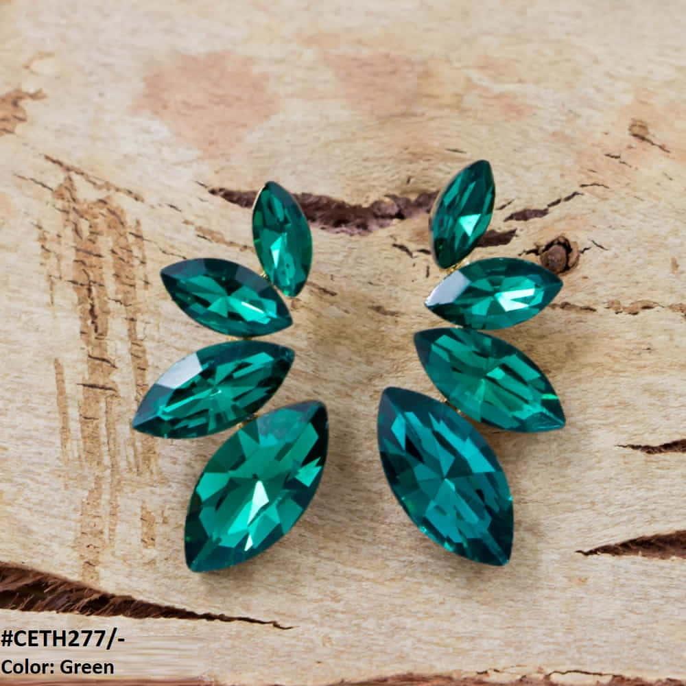 CETH277 ZLX Marquise Stud Tops Pair