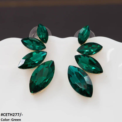 CETH277 ZLX Marquise Stud Tops Pair