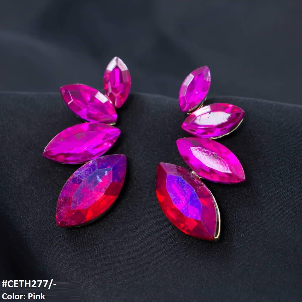 CETH277 ZLX Marquise Stud Tops Pair