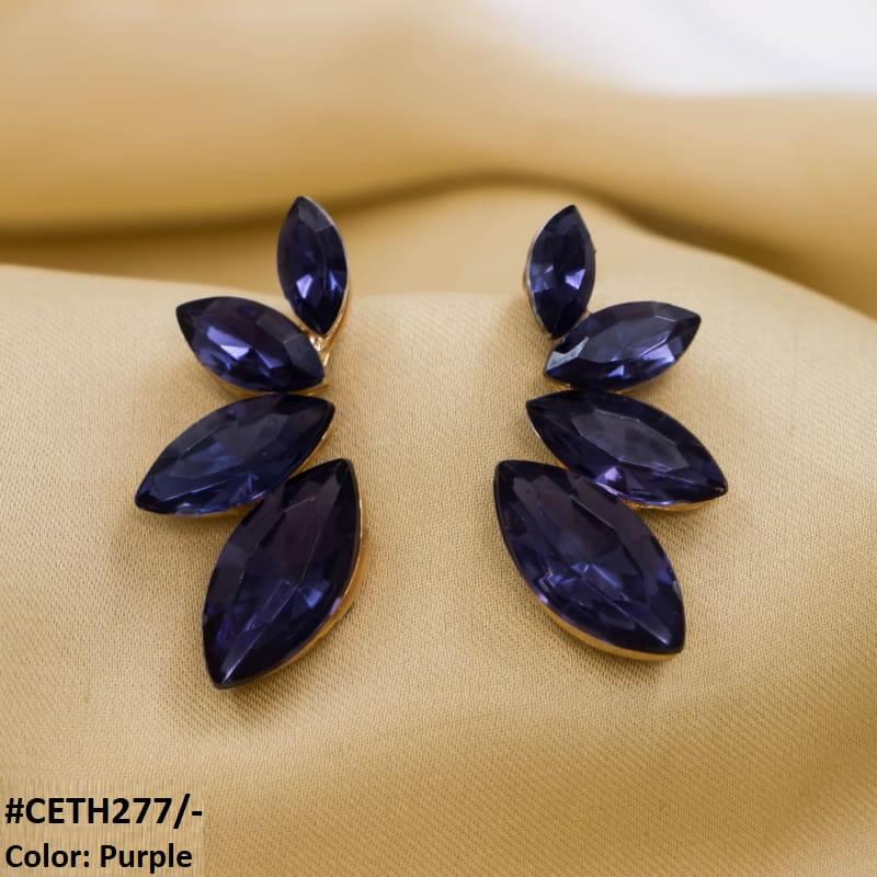 CETH277 ZLX Marquise Stud Tops Pair